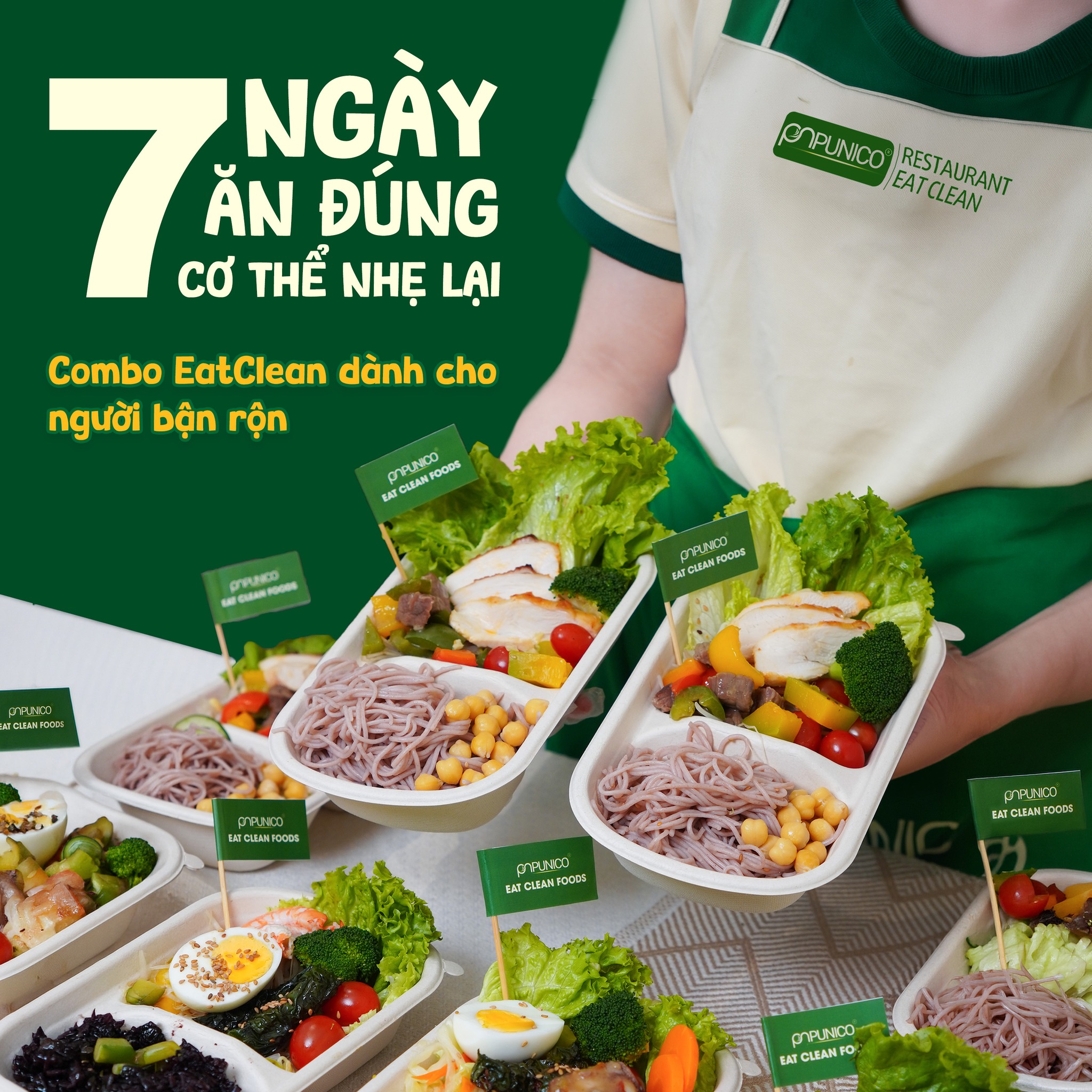 7 ngày ăn đúng cùng Eatclean food Punico