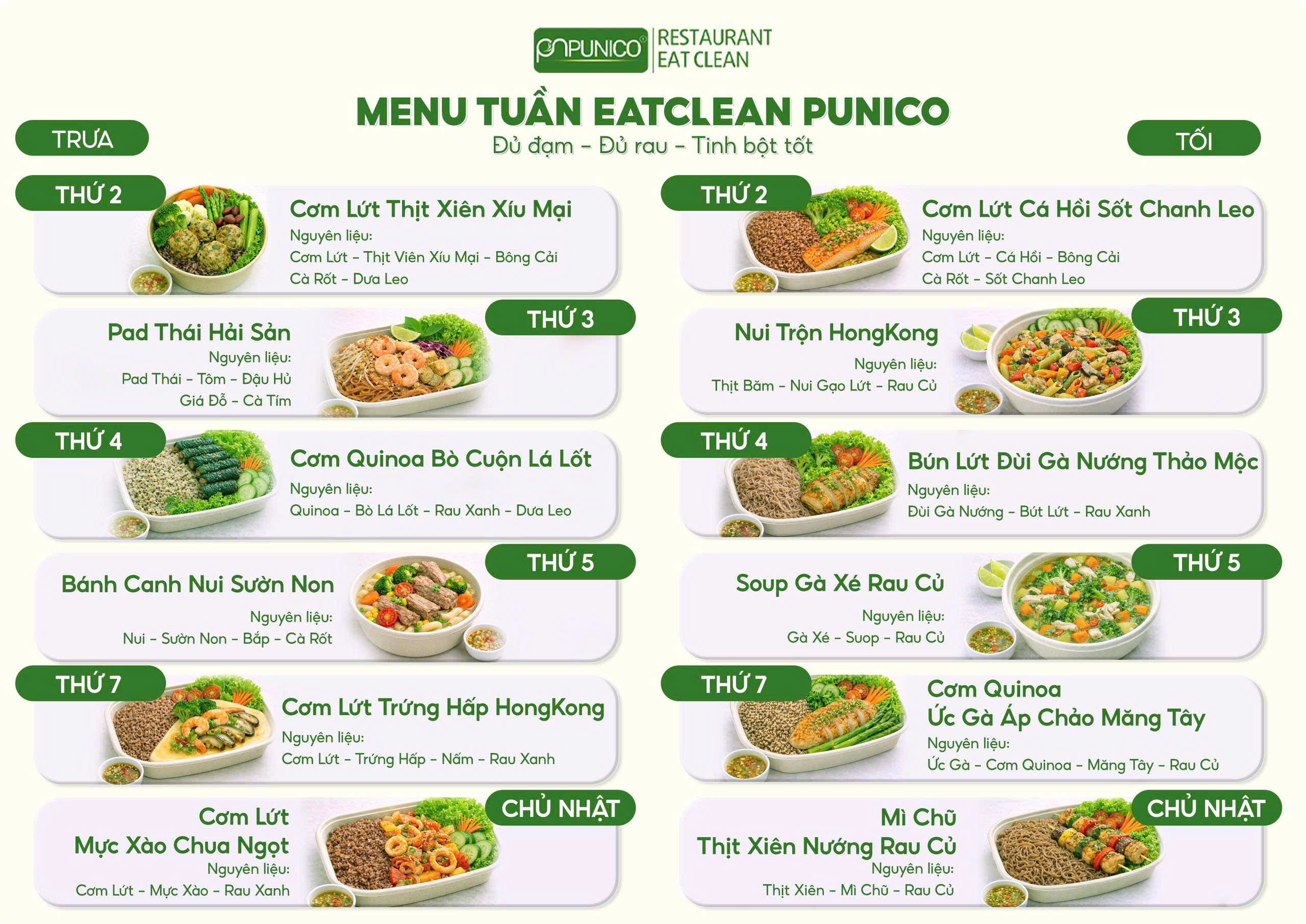 Menu Tuần 23-29/03/2026